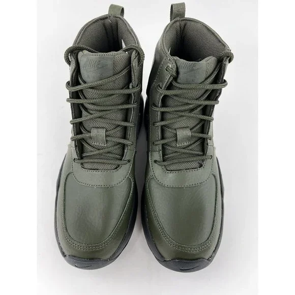 Nike Air Max Goaterra 2.0 Green Youth Size 7Y Boots Leather Black NO SHOE BOX - Picture 9 of 11